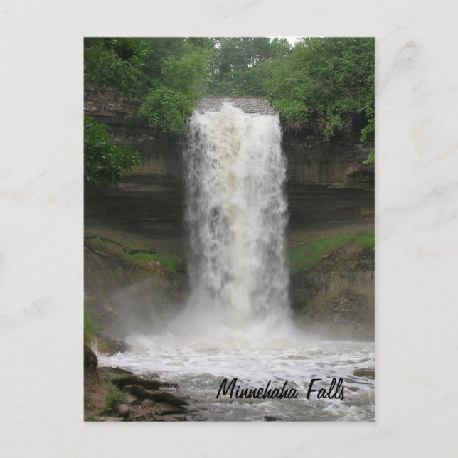 Minnehaha Falls Postcard (Front)