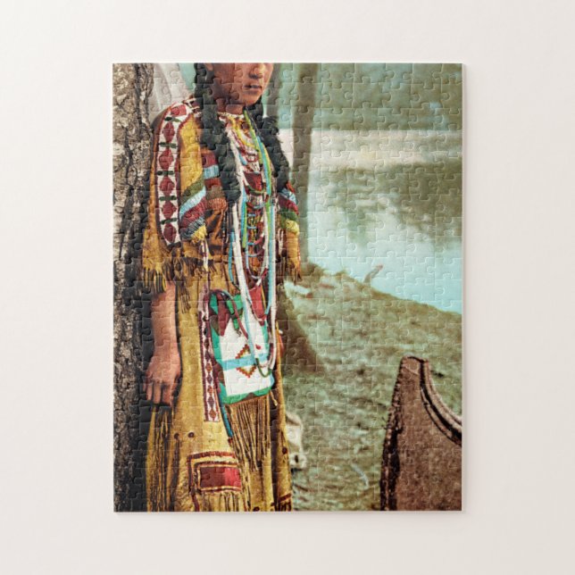 Minnehaha - Native American Hiawatha 1904 Jigsaw Puzzle (Vertical)