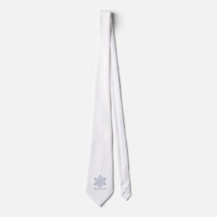 Minnesnowta Blue Snowflake Tie