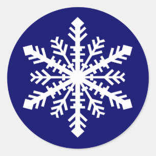 Minnesnowta Snowflake Classic Round Sticker