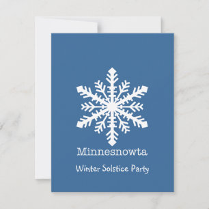 Minnesnowta Snowflake Holiday Card