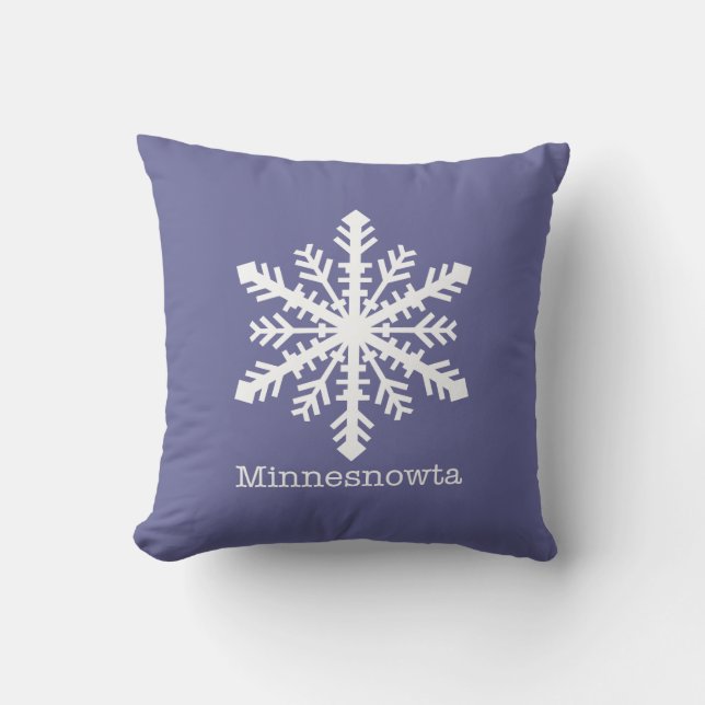 Minnesnowta Throw Pillow - Customized (Front)