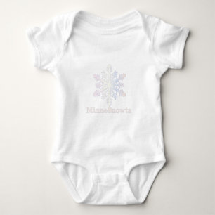 MinneSnowta with Snowflake Baby Bodysuit