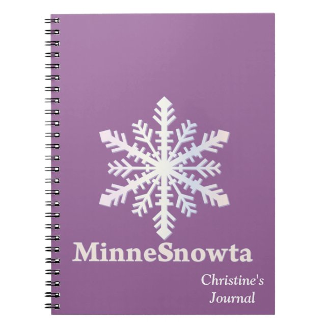 MinneSnowta with Snowflake Notebook (Front)