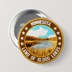 Minnesota 3 inch round button