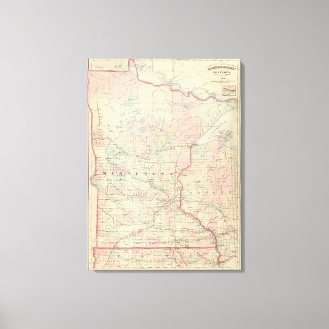 Minnesota 9 canvas print (Front)