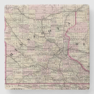 Minnesota 9 stone coaster