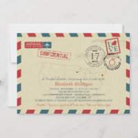 Minnesota and New York Airmail | Bridal Shower