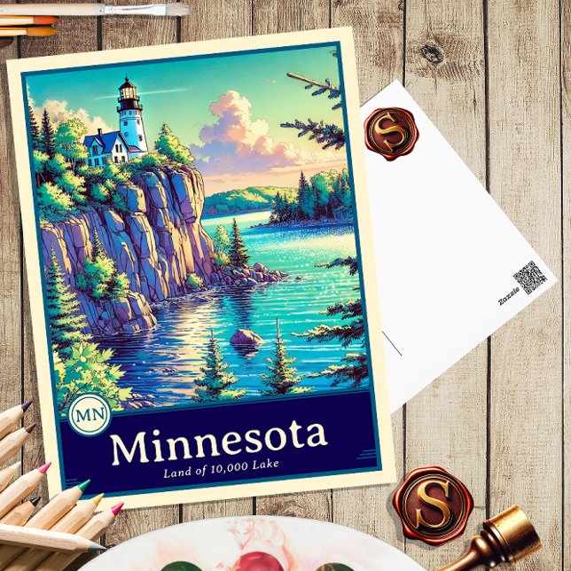 Minnesota | Anime Style Cel Shaded Postcard (Creator Uploaded)