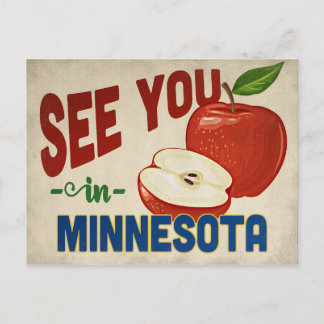 Minnesota Apple - Vintage Travel Postcard