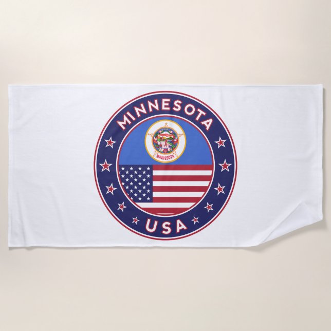 Minnesota Beach Towel (Front)