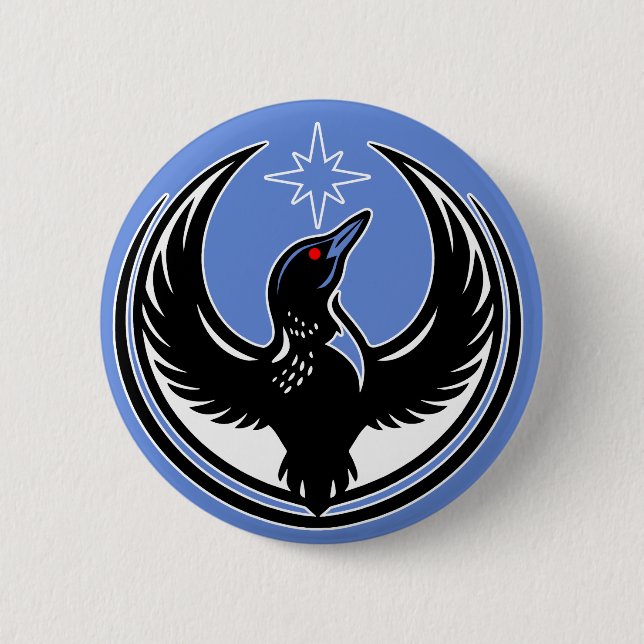 Minnesota Bird Loon Protest 2 Inch Round Button (Front)