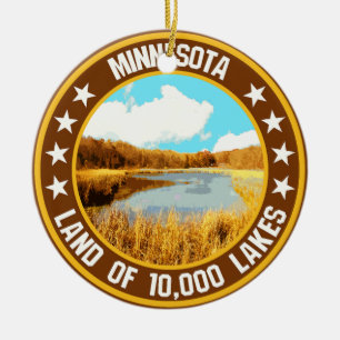 Minnesota ceramic ornament