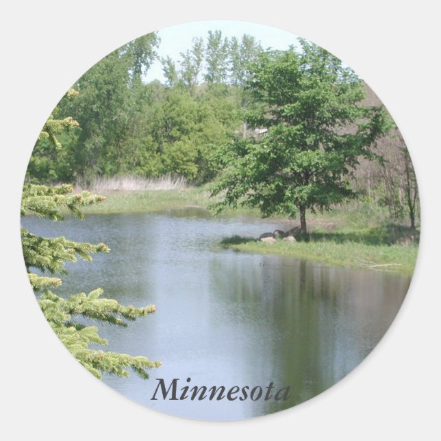 Minnesota Classic Round Sticker (Front)