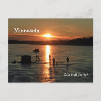 Minnesota "Cold 'Nuff 'Fer 'Ya ?" Carte postale
