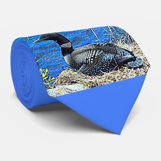 Minnesota Common Loon Tie (Rolled)