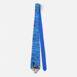 Minnesota Common Loon Tie