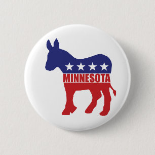 Minnesota Democrat Donkey 2 Inch Round Button