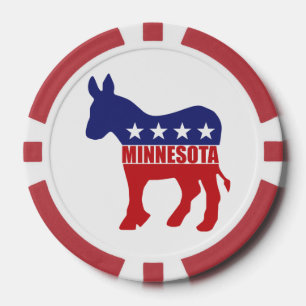 Minnesota Democrat Donkey Poker Chips