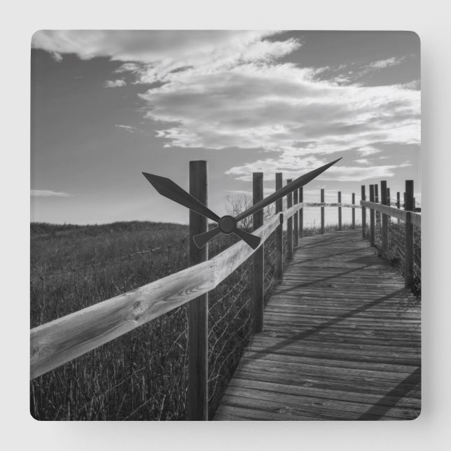 Minnesota, Duluth, Park Point, Boardwalk Square Wall Clock (Front)