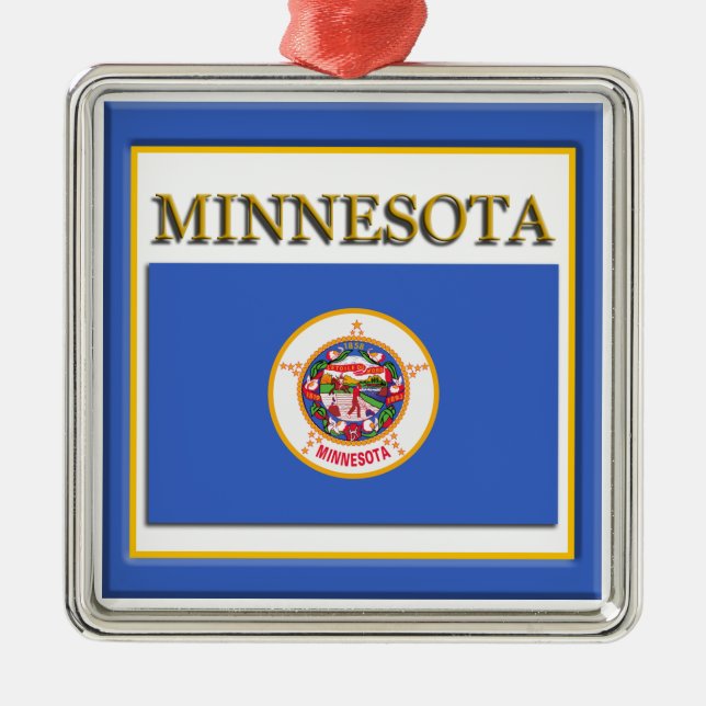 Minnesota État Drapeau ornement de Noël (Devant)