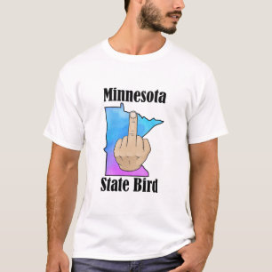 Minnesota État oiseau t-shirt couleur du doigt cen