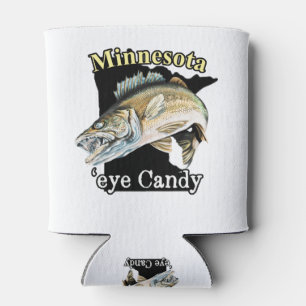 Minnesota 'Eye Candy Funny Walleye Fishing Can Cooler