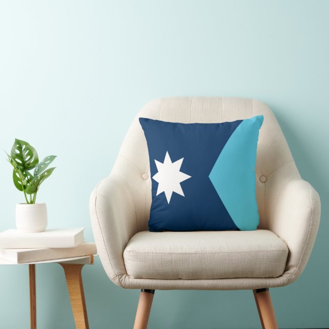 Minnesota Flag American MoJo Pillow (Chair)