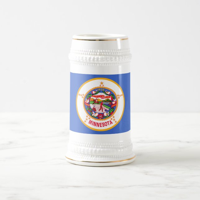 MINNESOTA FLAG BEER STEIN (Center)