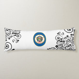 Minnesota flag body pillow