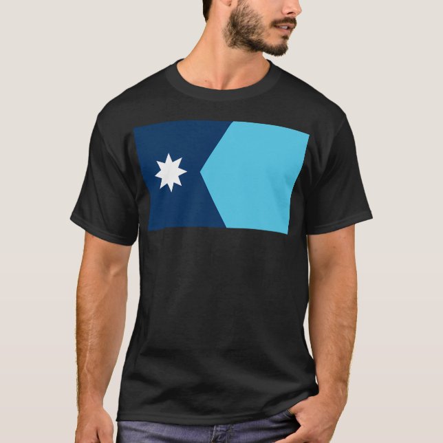 Minnesota - Flag Of State T-Shirt (Front)