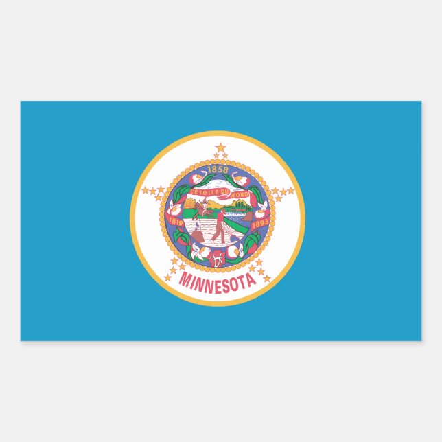 MINNESOTA Flag - Sticker (Front)