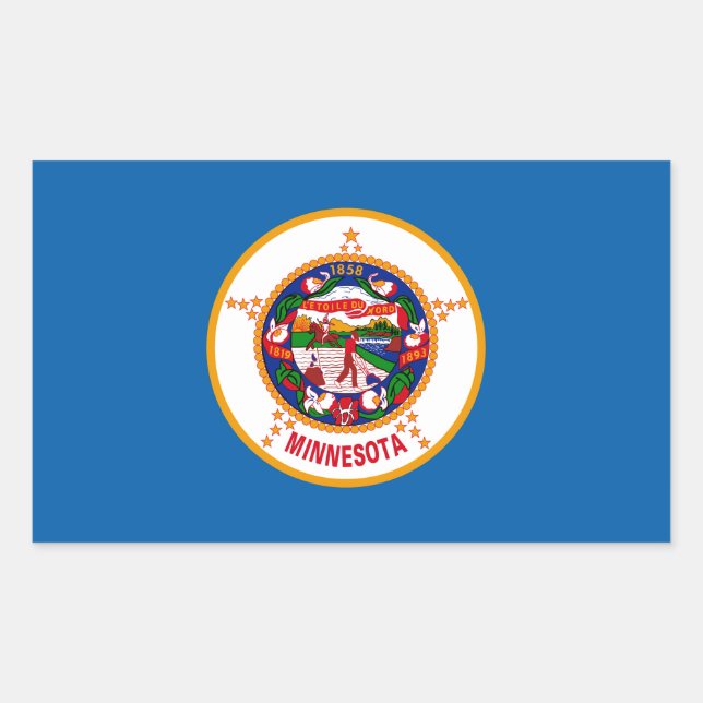 Minnesota Flag Sticker (Front)