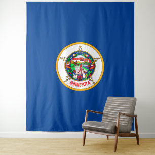 Minnesota flag tapestry