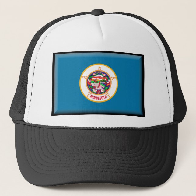 Minnesota Flag Trucker Hat (Front)