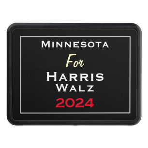 Minnesota for HARRIS WALZ 2024 Trailer Trailer Hitch Cover