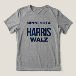 Minnesota for Harris Walz Tri-Blend Shirt