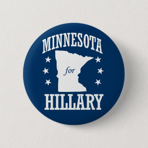 MINNESOTA FOR HILLARY 2 INCH ROUND BUTTON