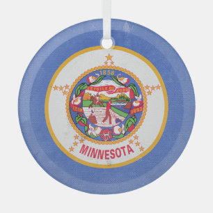 Minnesota Glass Ornament