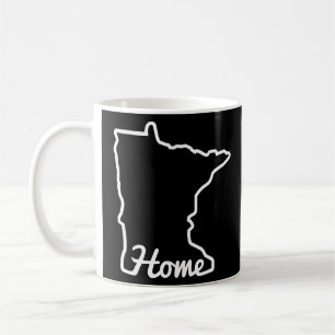Minnesota Home Mn State Map Minnesotan  Coffee Mug