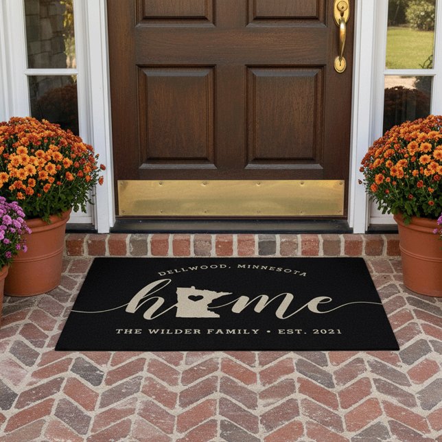 Minnesota Home State Personalized Doormat (Creator Uploaded)