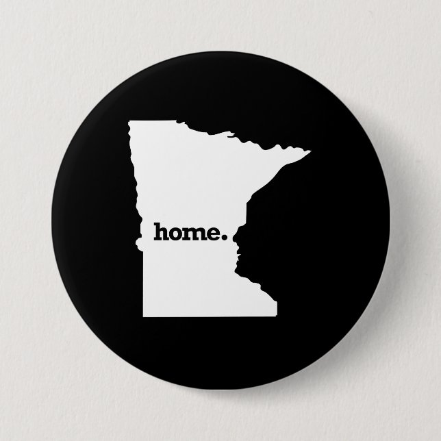 MINNESOTA HOME STATE -.png 3 Inch Round Button (Front)