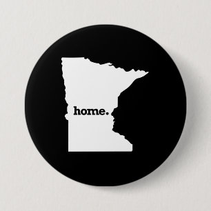 MINNESOTA HOME STATE -.png 3 Inch Round Button