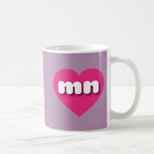 Minnesota hot pink heart - I love mn Coffee Mug