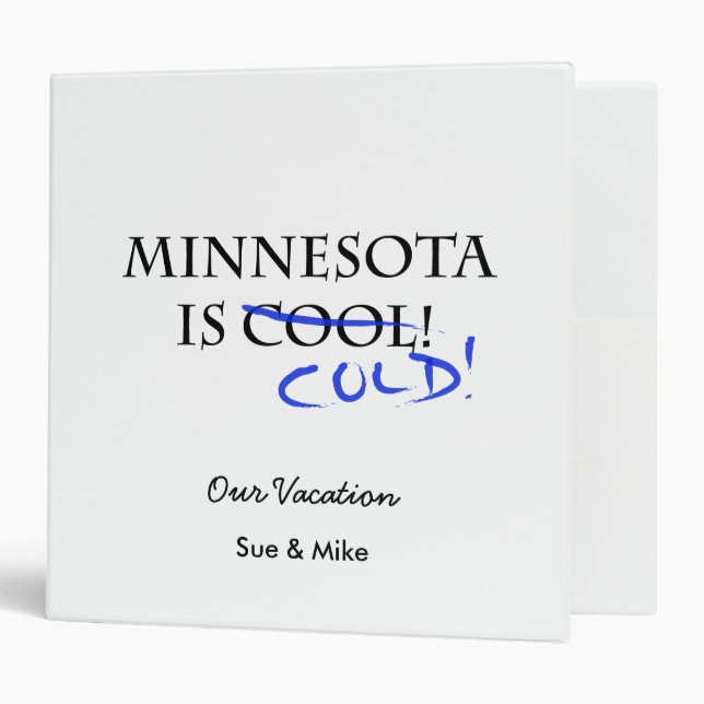 Minnesota is Cool Binder (Front/Inside)