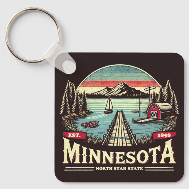 Minnesota Keychain (Front)