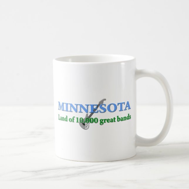 Minnesota - Land of 10,000 Bands Coffee Mug (Right)