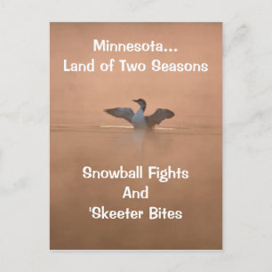 Minnesota...Land of Two Seasons Postcard