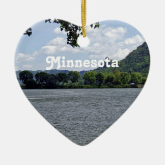 Minnesota Landscape Ceramic Ornament