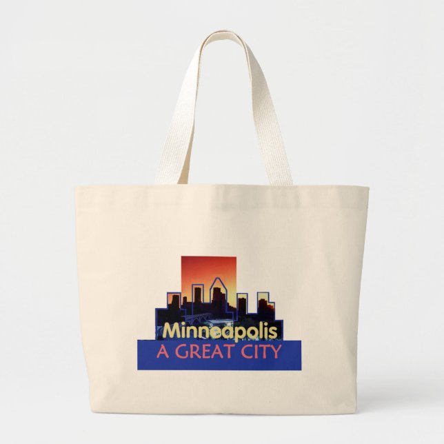 Minnesota Large Tote Bag (Front)